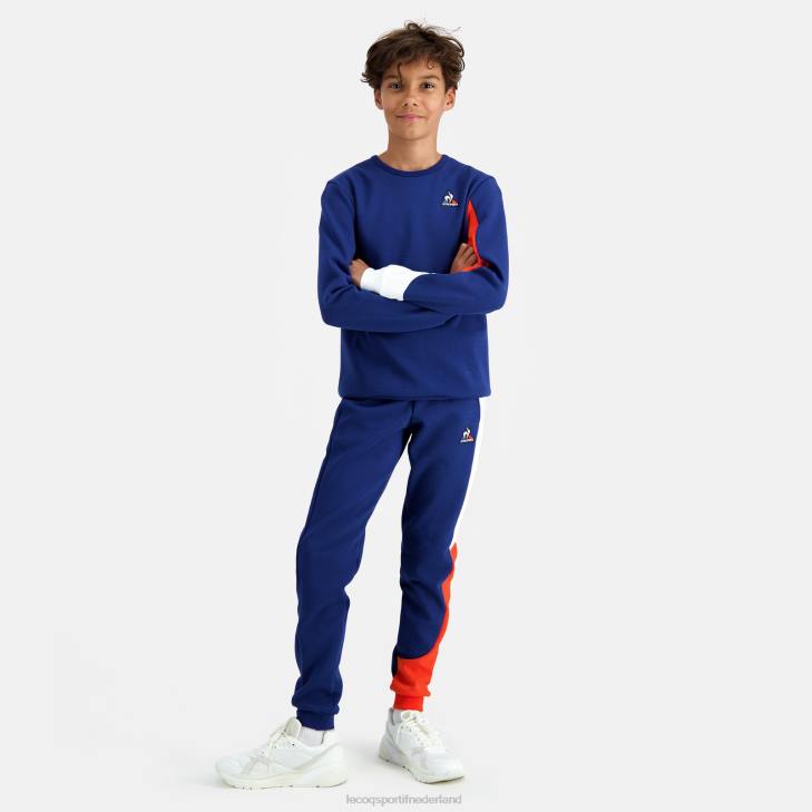 kleding LDBJ648 kinderen Le Coq Sportif sweatshirt blauw