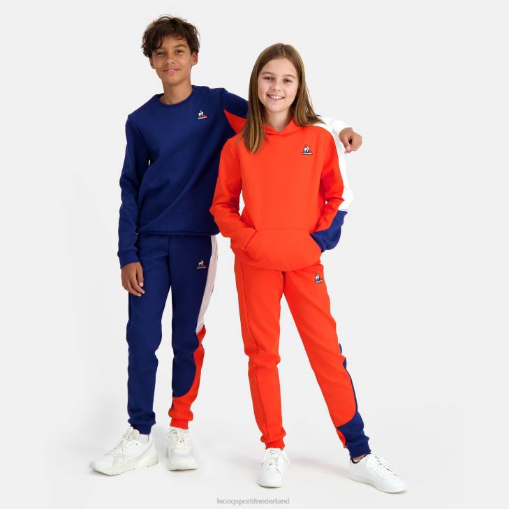 kleding LDBJ648 kinderen Le Coq Sportif sweatshirt blauw