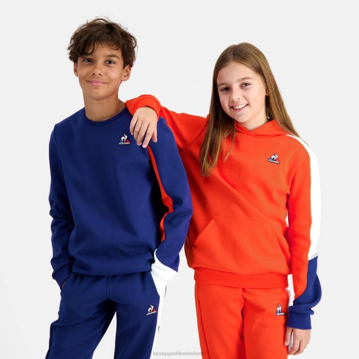 kleding LDBJ648 kinderen Le Coq Sportif sweatshirt blauw