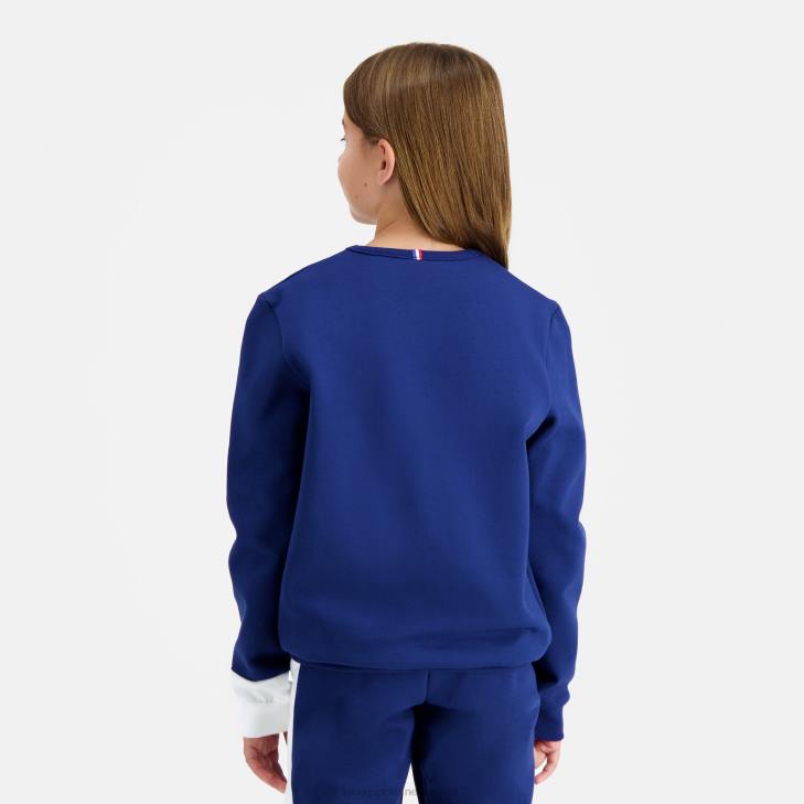 kleding LDBJ648 kinderen Le Coq Sportif sweatshirt blauw
