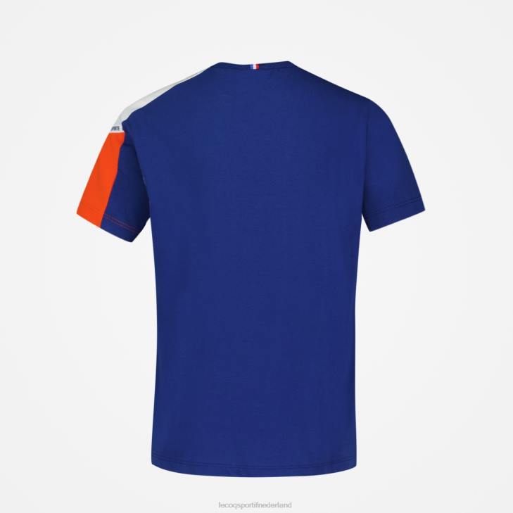 kleding LDBJ651 kinderen Le Coq Sportif t-shirtje blauw