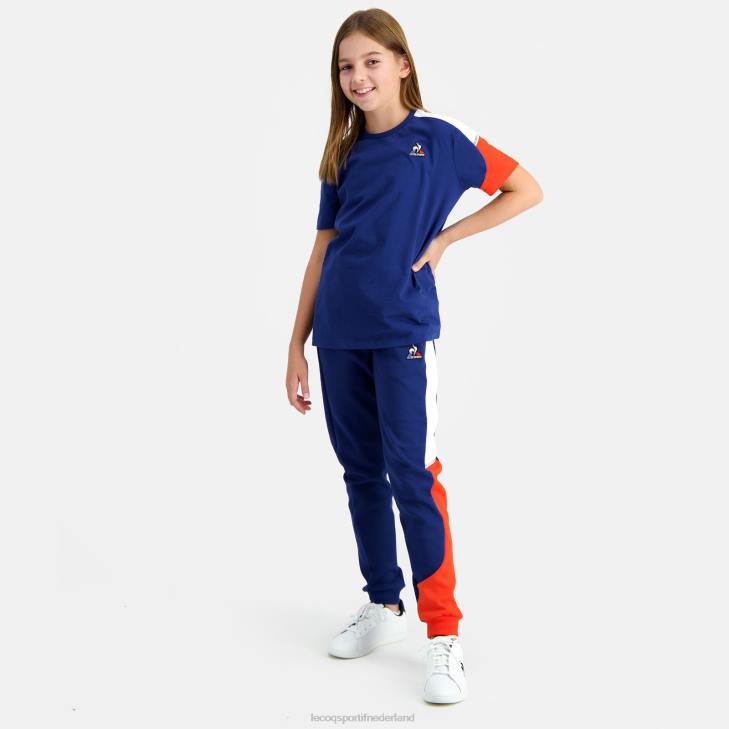 kleding LDBJ651 kinderen Le Coq Sportif t-shirtje blauw