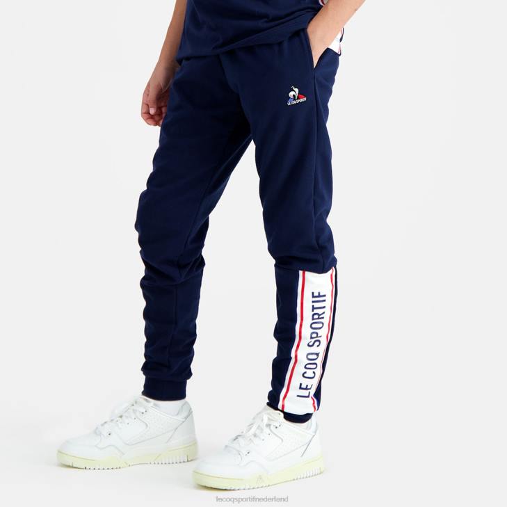 kleding LDBJ652 kinderen Le Coq Sportif broek blauw