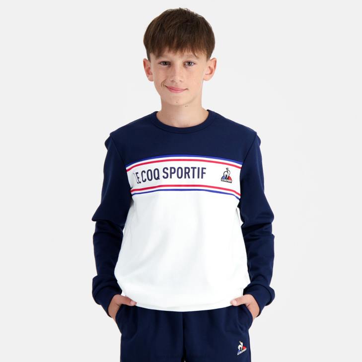 kleding LDBJ654 kinderen Le Coq Sportif sweatshirt blauw