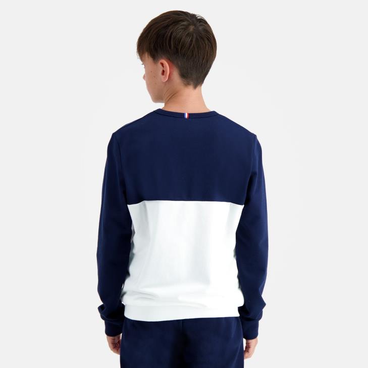 kleding LDBJ654 kinderen Le Coq Sportif sweatshirt blauw