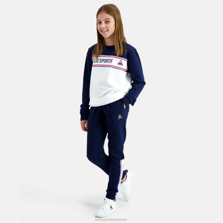 kleding LDBJ654 kinderen Le Coq Sportif sweatshirt blauw