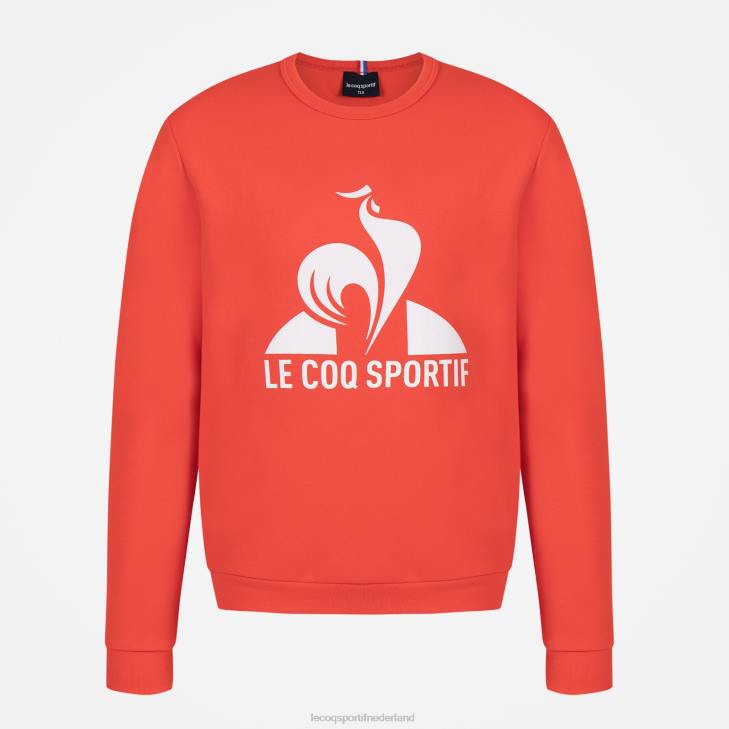 kleding LDBJ659 kinderen Le Coq Sportif sweatshirt rood