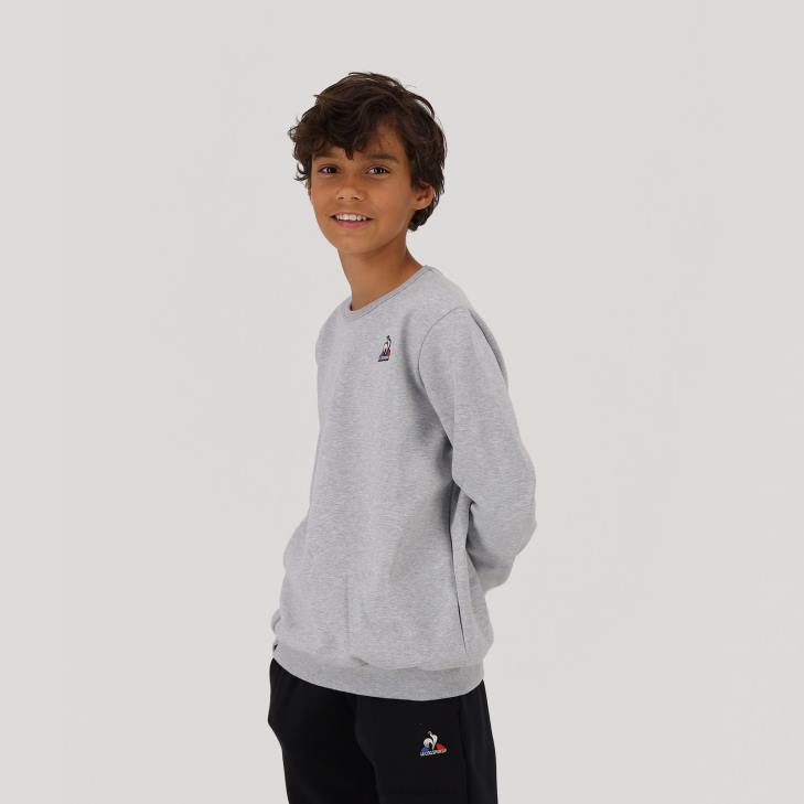 kleding LDBJ660 kinderen Le Coq Sportif sweatshirt grijs