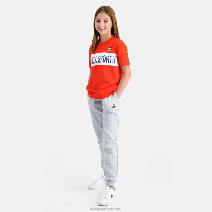 kleding LDBJ662 kinderen Le Coq Sportif broek grijs