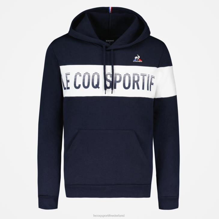 kleding LDBJ67 Heren Le Coq Sportif sweatshirt met capuchon blauw