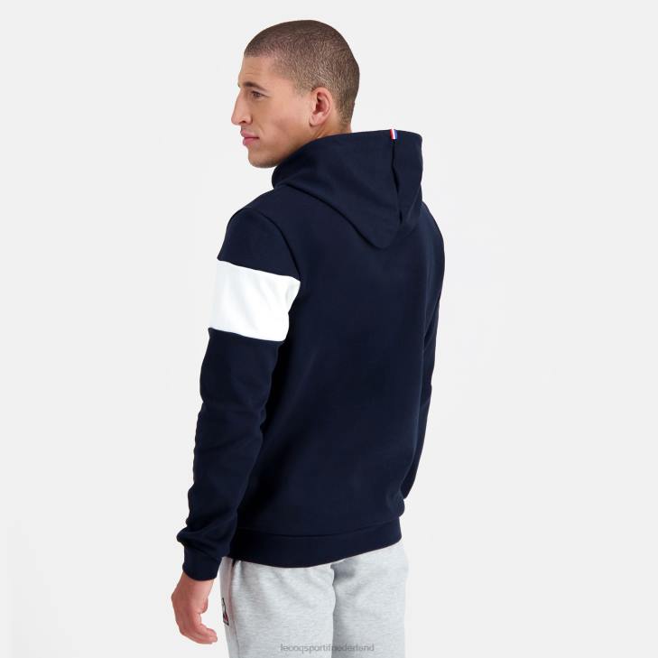 kleding LDBJ67 Heren Le Coq Sportif sweatshirt met capuchon blauw