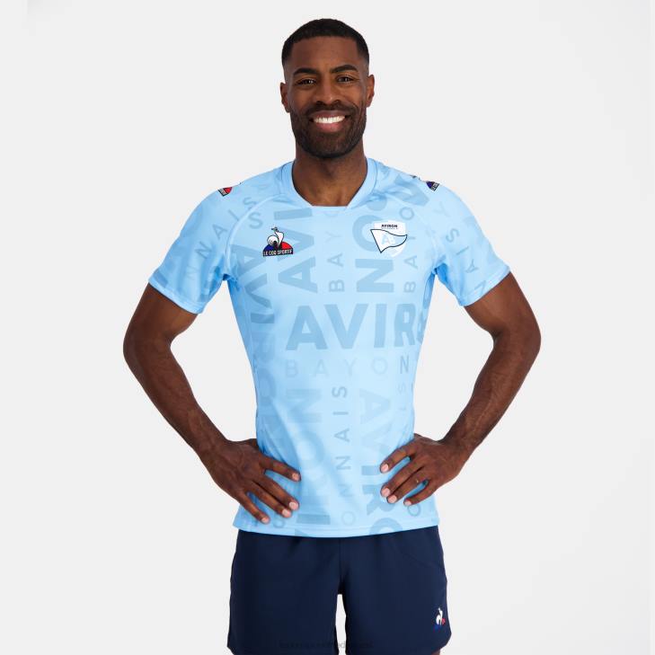 kleding LDBJ696 Heren Le Coq Sportif jersey blauw