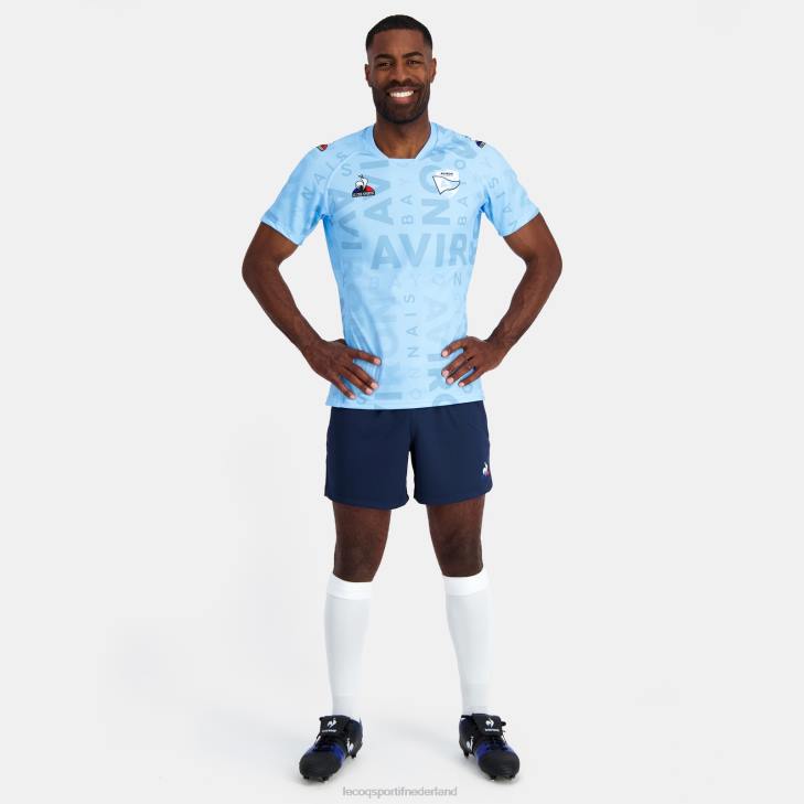 kleding LDBJ696 Heren Le Coq Sportif jersey blauw