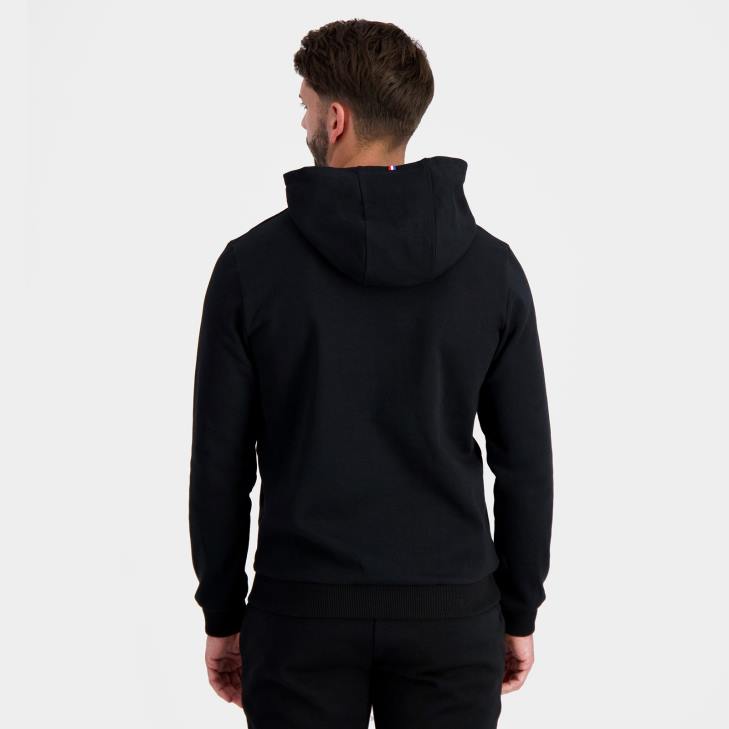 kleding LDBJ7 Heren Le Coq Sportif sweatshirt met capuchon zwart