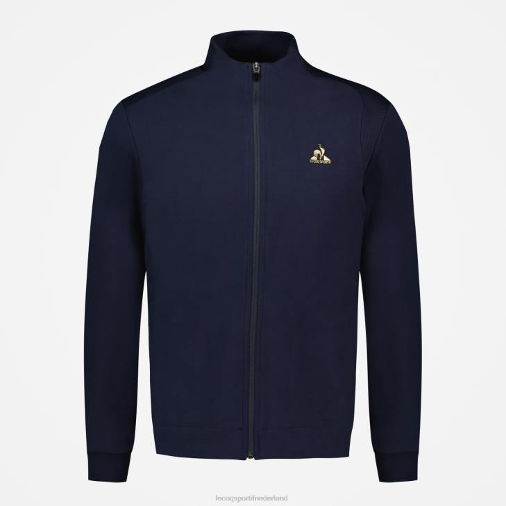 kleding LDBJ71 Heren Le Coq Sportif sweatshirt met rits blauw