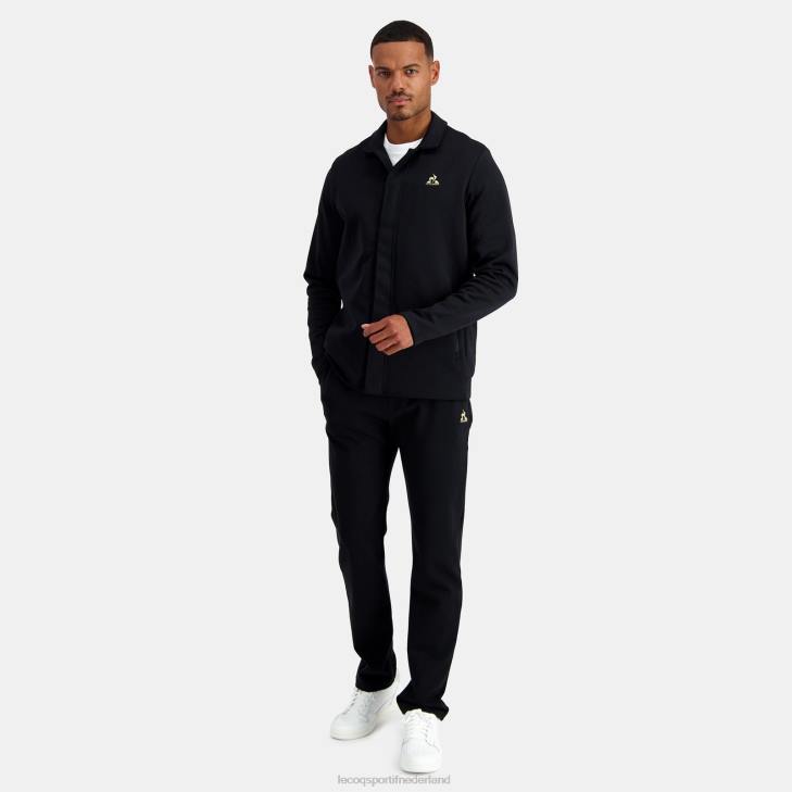 kleding LDBJ73 Heren Le Coq Sportif zwart jasje met rits