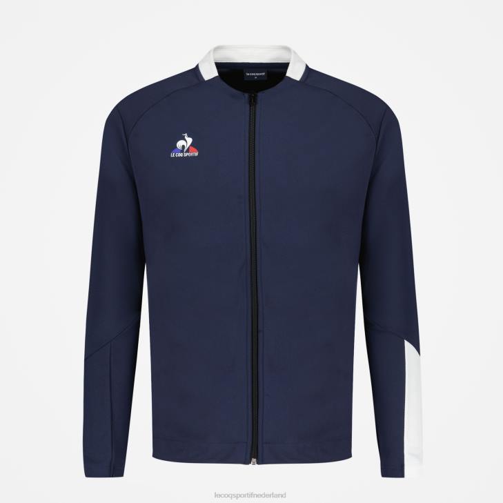 kleding LDBJ74 Heren Le Coq Sportif sweatshirt met rits blauw