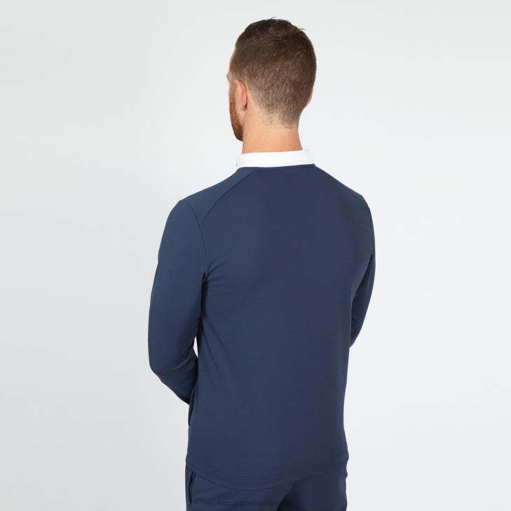kleding LDBJ74 Heren Le Coq Sportif sweatshirt met rits blauw