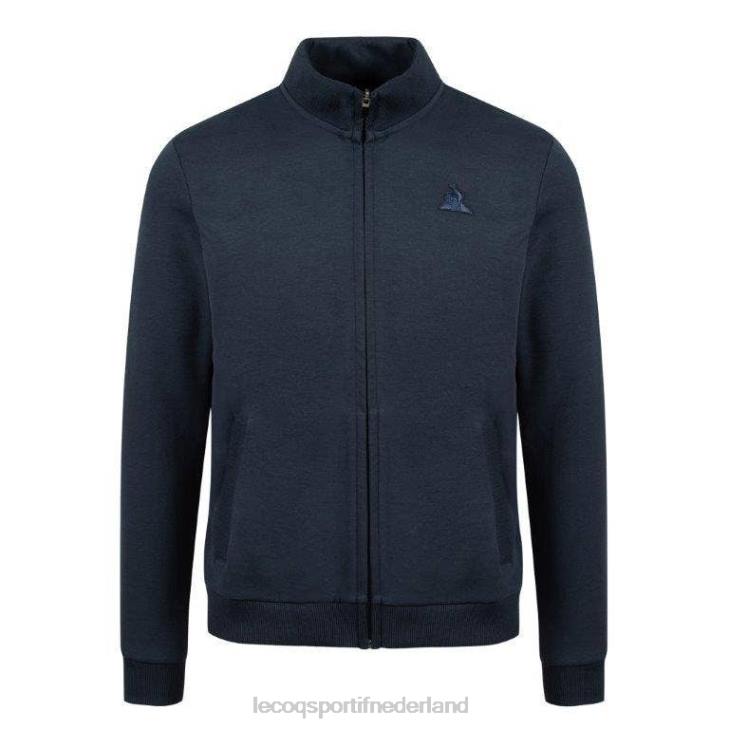 kleding LDBJ77 Heren Le Coq Sportif sweatshirt met rits blauw