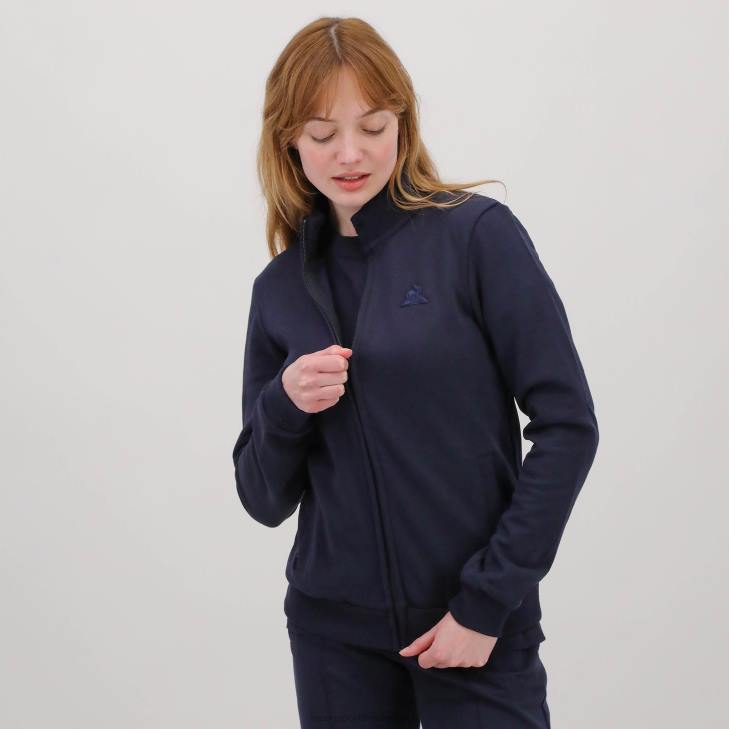 kleding LDBJ77 Heren Le Coq Sportif sweatshirt met rits blauw