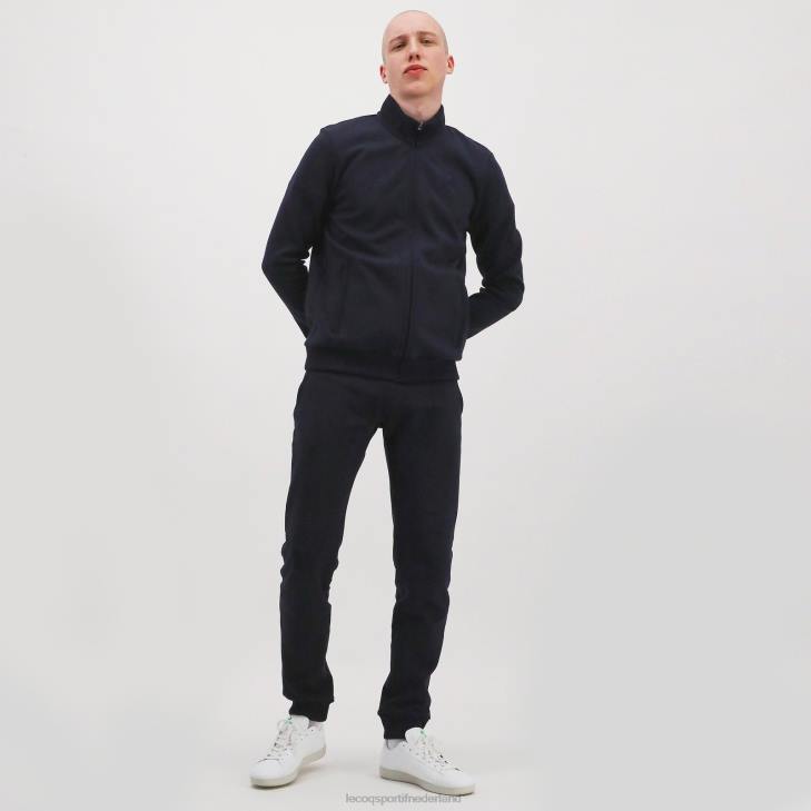 kleding LDBJ77 Heren Le Coq Sportif sweatshirt met rits blauw