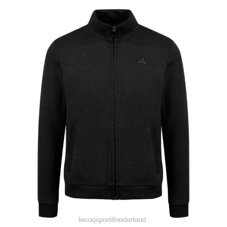 kleding LDBJ78 Heren Le Coq Sportif sweatshirt met ritssluiting zwart