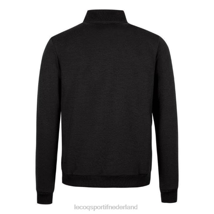 kleding LDBJ78 Heren Le Coq Sportif sweatshirt met ritssluiting zwart