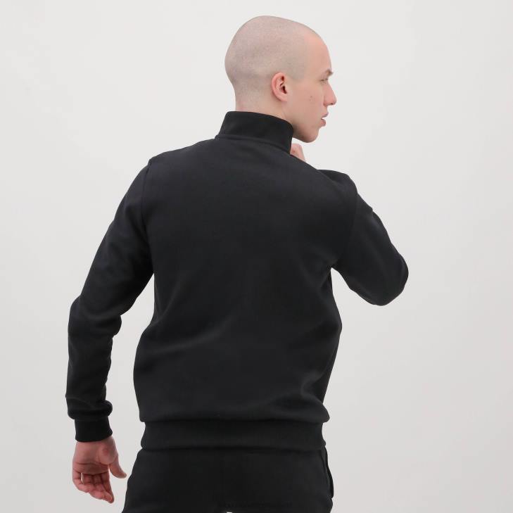 kleding LDBJ78 Heren Le Coq Sportif sweatshirt met ritssluiting zwart