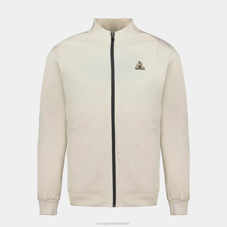 kleding LDBJ8 Heren Le Coq Sportif sweatshirt met ritssluiting bruin