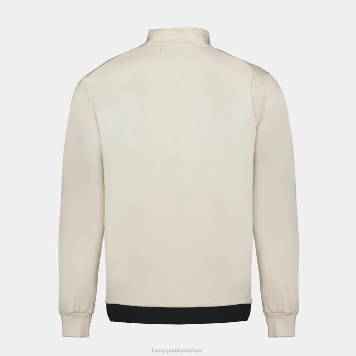 kleding LDBJ8 Heren Le Coq Sportif sweatshirt met ritssluiting bruin