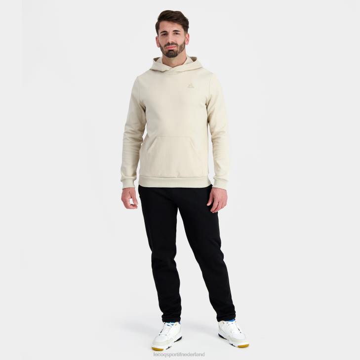kleding LDBJ9 Heren Le Coq Sportif sweatshirt met capuchon bruin