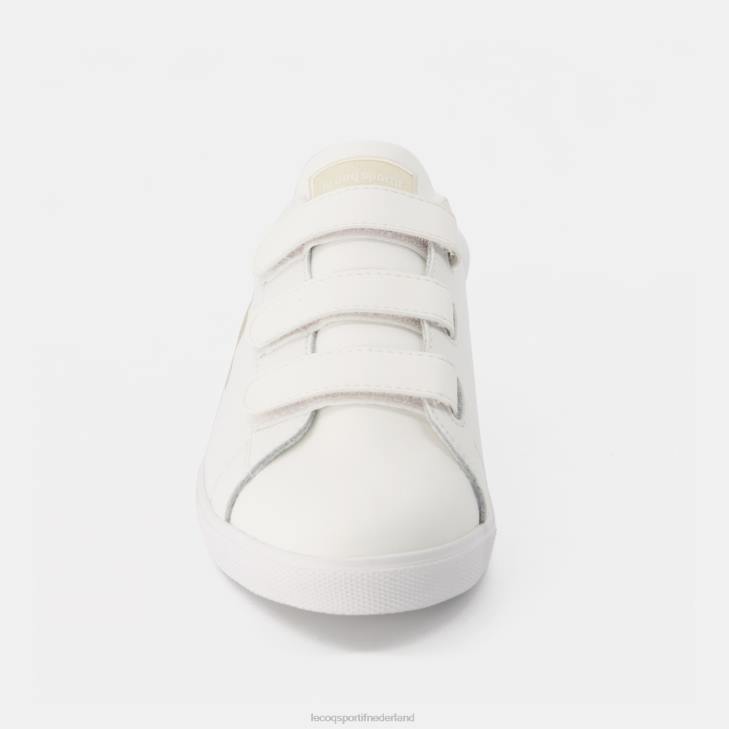 schoenen LDBJ371 vrouwen Le Coq Sportif schoen elsa klittenband premium wit