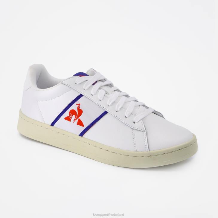 schoenen LDBJ550 Heren Le Coq Sportif schoen klassiek zacht tricolore wit
