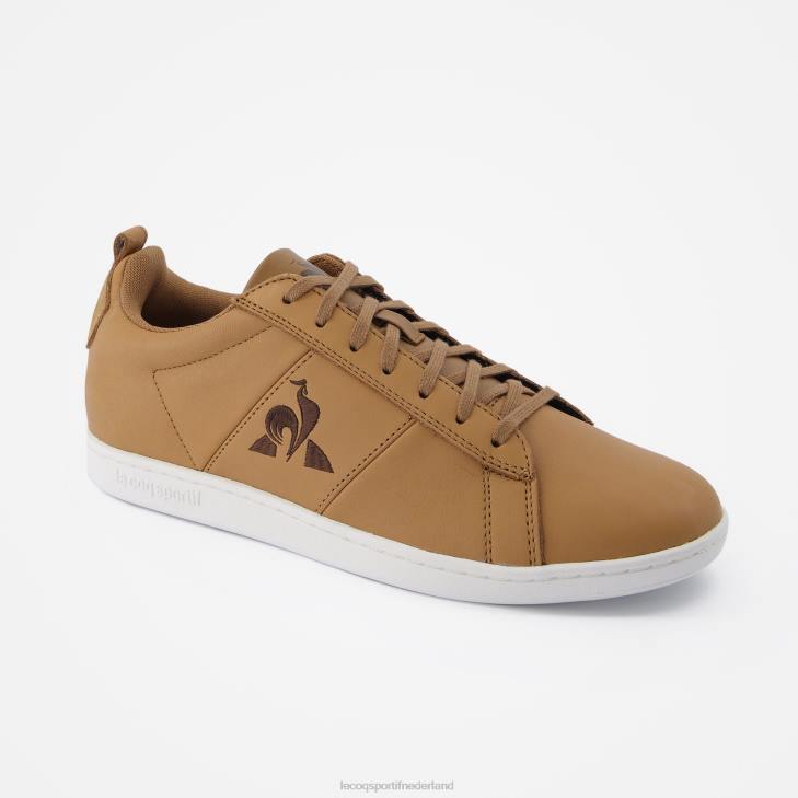 schoenen LDBJ563 Heren Le Coq Sportif schoen courtklassiek ambachtelijk bruin