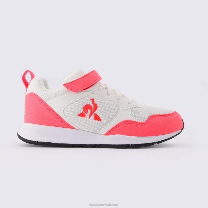 schoenen LDBJ671 kinderen Le Coq Sportif schoen lcs r500 meisje fluo wit