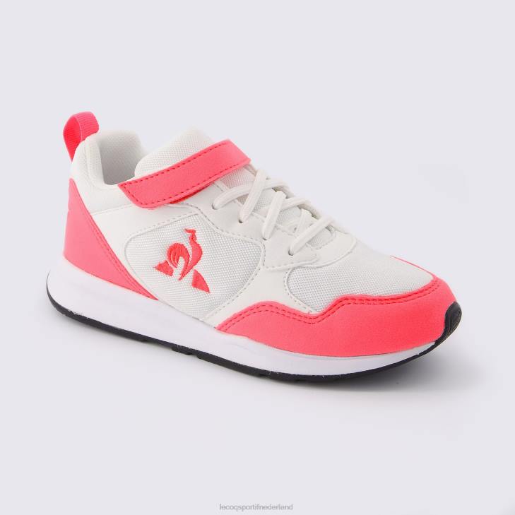 schoenen LDBJ671 kinderen Le Coq Sportif schoen lcs r500 meisje fluo wit