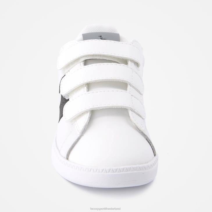 schoenen LDBJ686 kinderen Le Coq Sportif schoen courtclassic 2 tinten wit