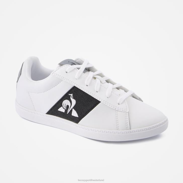 schoenen LDBJ687 kinderen Le Coq Sportif schoen courtclassic junior 2 tinten wit