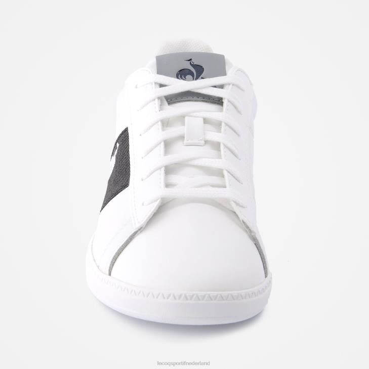 schoenen LDBJ687 kinderen Le Coq Sportif schoen courtclassic junior 2 tinten wit