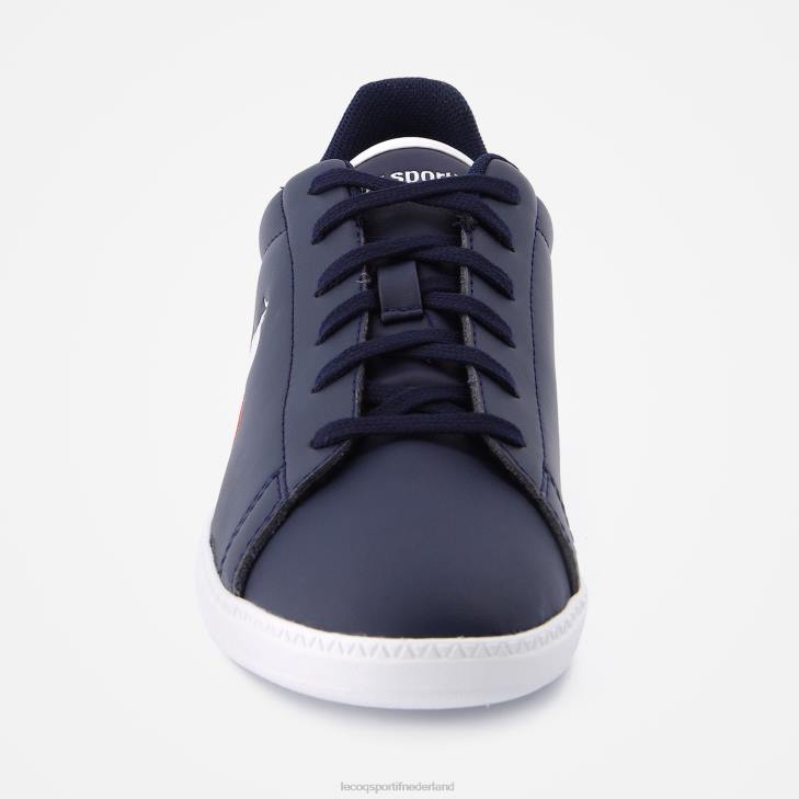 schoenen LDBJ688 kinderen Le Coq Sportif schoen courtset junior blauw